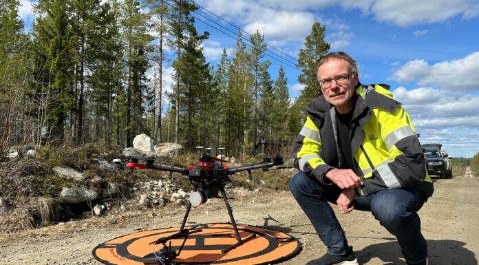 PiteEnergi testar drönare och AI vid besiktning av elnätet