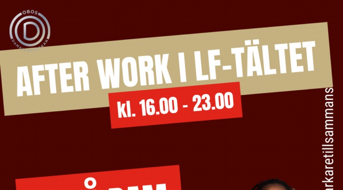 After Work i LF-tältet
