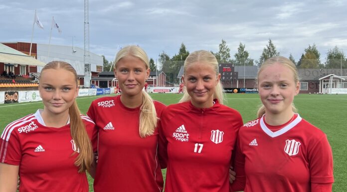 Fyra PIF Dam-tjejer till regionalt läger på Bosön!