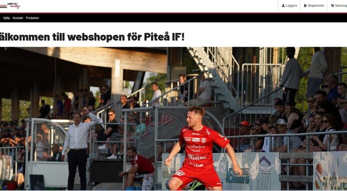 Kika in vår nya supportershop! / Piteå IF – Herrlaget
