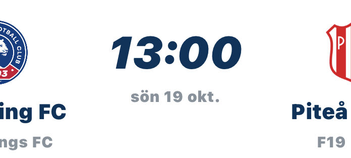Bortamatch mot Linköping FC på söndag 19 oktober