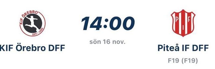 Säsongens sista match borta mot Örebro DFF