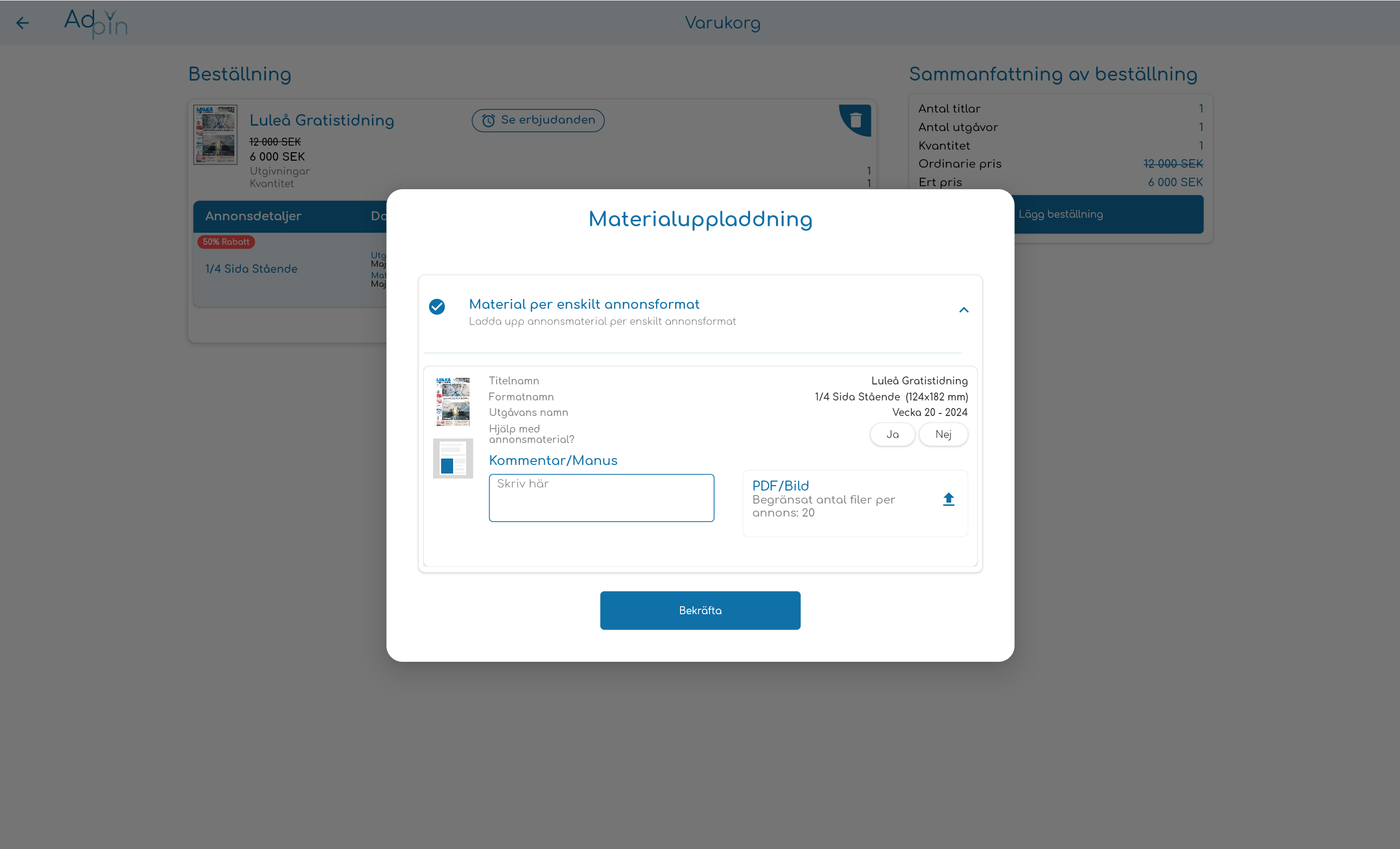 Screenshot AdPin Varukorg Material (4)